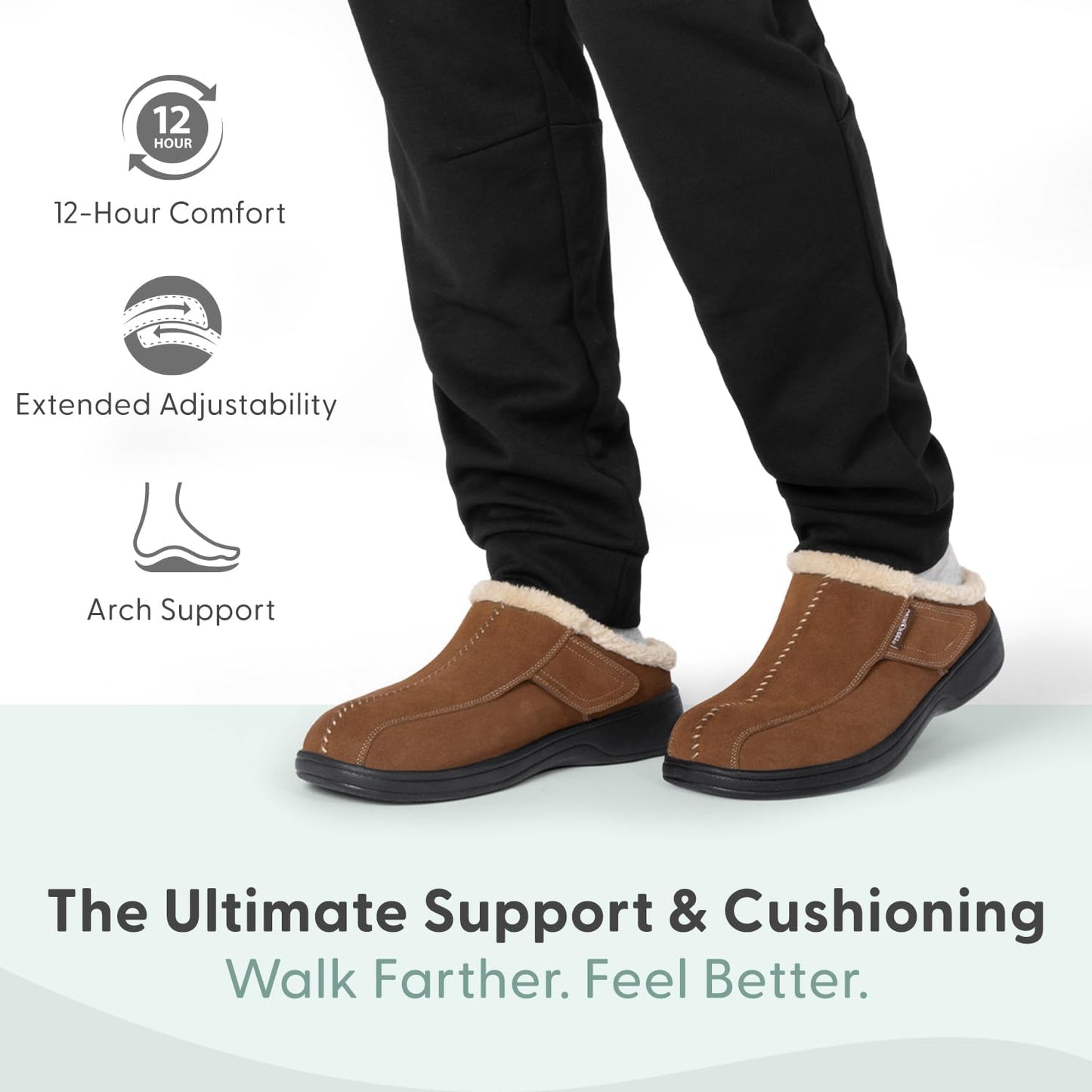 Men'S Orthopedic Clog Slipper with Arch Support Asheville