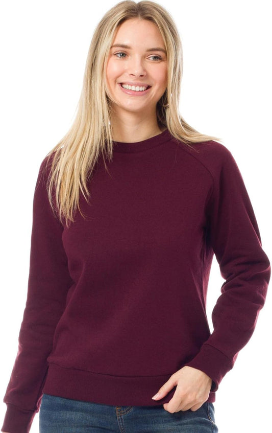 Women'S Basic Soft & Comfortable Pullover Fleece Crewneck Sweatshirt Fall Outfits